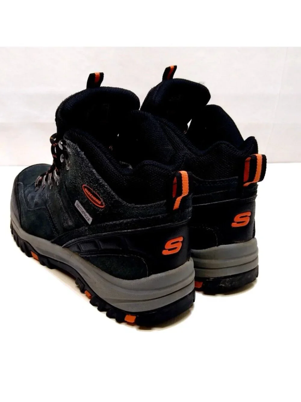 Skechers Relment Pelmo Suede Hiking Boot 64869 Waterproof Relaxed Fit Mens 7 EUC